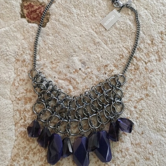 Chicos Black & Silver statement necklaces - Picture 7 of 8